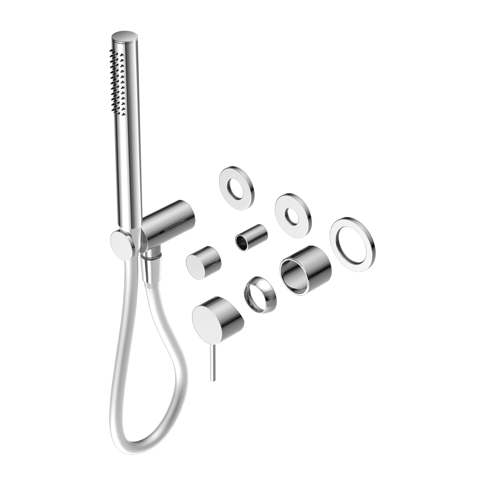 MECCA SHOWER MIXER DIVERTOR SYSTEM SEPARATE BACK PLATE TRIM KITS ONLY CHROME