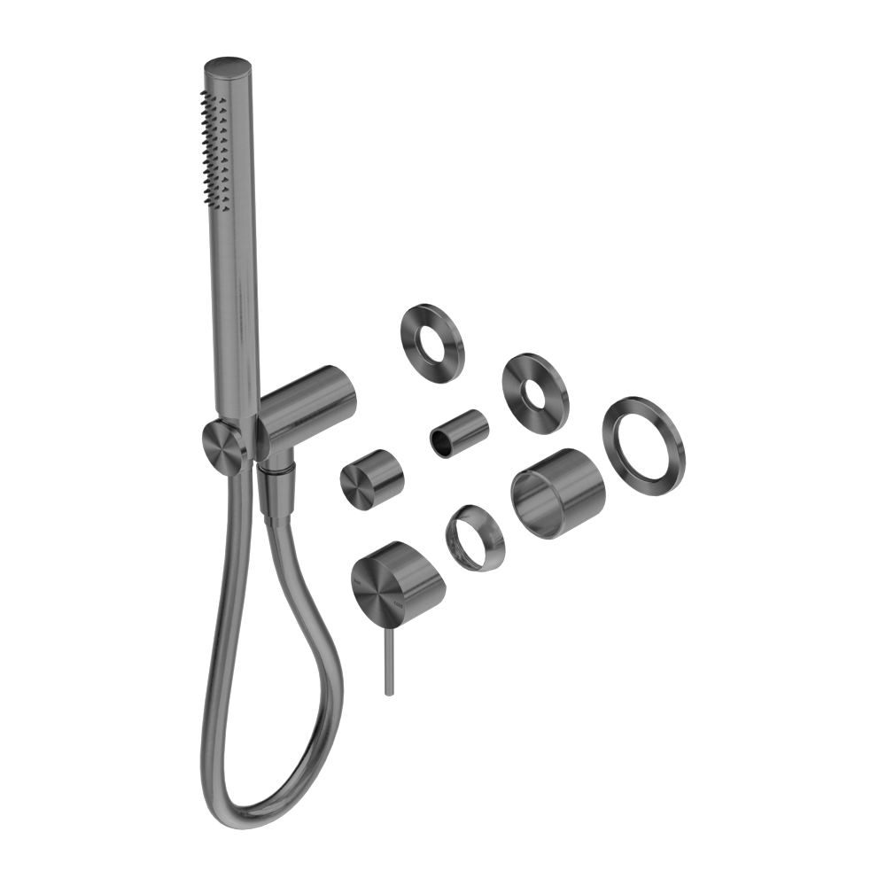 MECCA SHOWER MIXER DIVERTOR SYSTEM SEPARATE BACK PLATE TRIM KITS ONLY GUN METAL