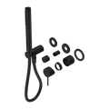 MECCA SHOWER MIXER DIVERTOR SYSTEM SEPARATE BACK PLATE TRIM KITS ONLY MATTE BLACK