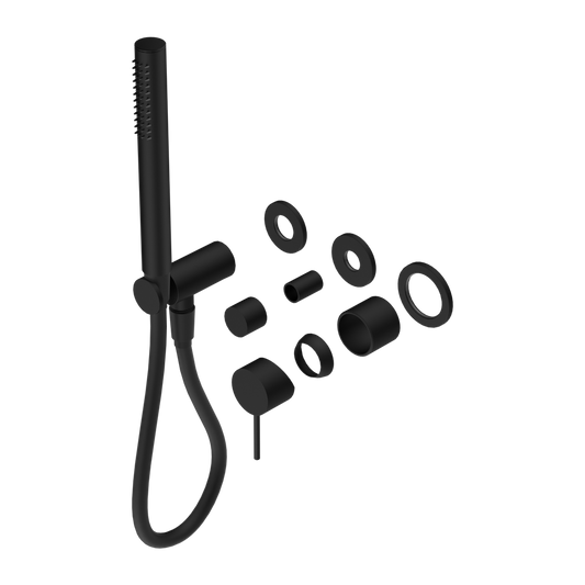 MECCA SHOWER MIXER DIVERTOR SYSTEM SEPARATE BACK PLATE TRIM KITS ONLY MATTE BLACK