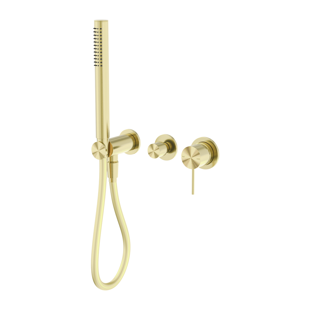 MECCA SHOWER MIXER DIVERTOR SYSTEM SEPARATE BACK PLATE BRUSHED GOLD