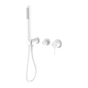 Mecca Shower Mixer Divertor System Separate Back Plate Matte White