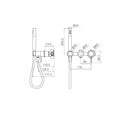 Mecca Shower Mixer Diverter System Separate Back Plate II Rome Bronze