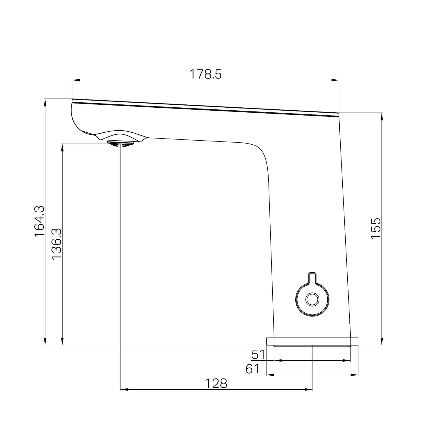 Claudia Sensor Mixer With Black Top Display