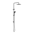 ROUND PROJECT TWIN SHOWER GUN METAL