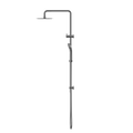 ROUND PROJECT TWIN SHOWER GUN METAL
