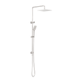 SQUARE PROJECT TWIN SHOWER BRUSHED NICKEL
