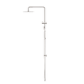 SQUARE PROJECT TWIN SHOWER BRUSHED NICKEL