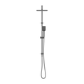 SQUARE PROJECT TWIN SHOWER GUN METAL