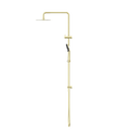 ROUND PROJECT TWIN SHOWER 4 STAR RATING BRUSHED GOLD