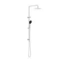 ROUND PROJECT TWIN SHOWER 4 STAR RATING BRUSHED NICKEL