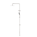 ROUND PROJECT TWIN SHOWER 4 STAR RATING BRUSHED NICKEL