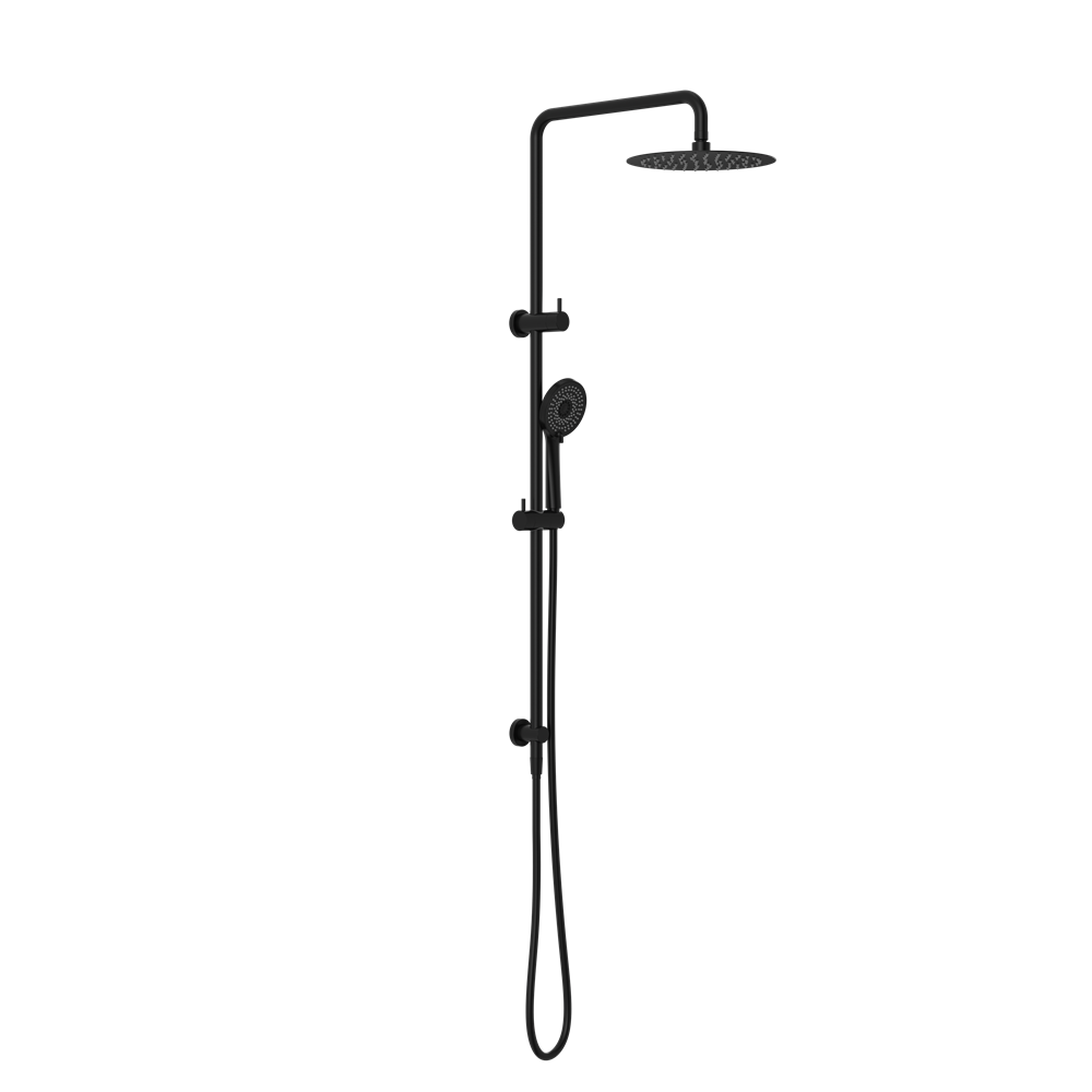 ROUND PROJECT TWIN SHOWER 4 STAR RATING MATTE BLACK