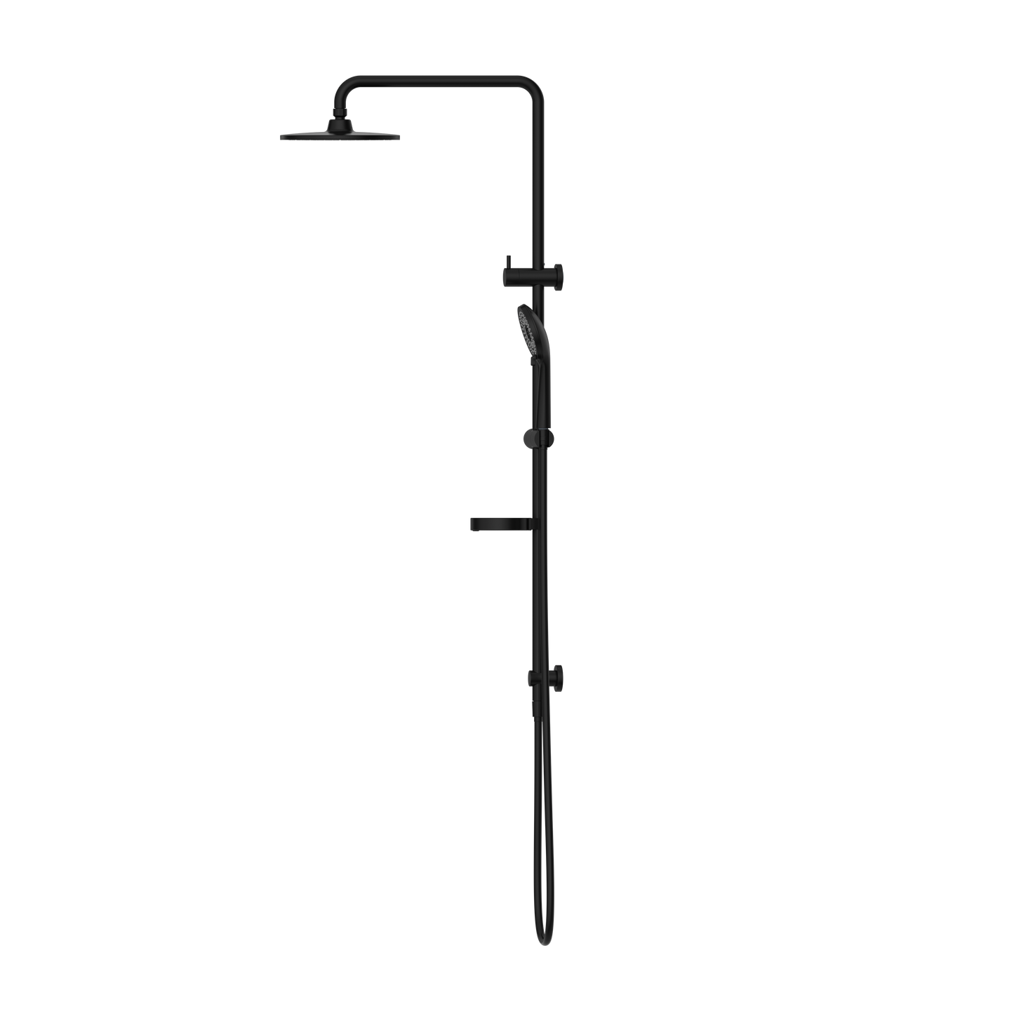 BUILDER PROJECT TWIN SHOWER SET MATTE BLACK