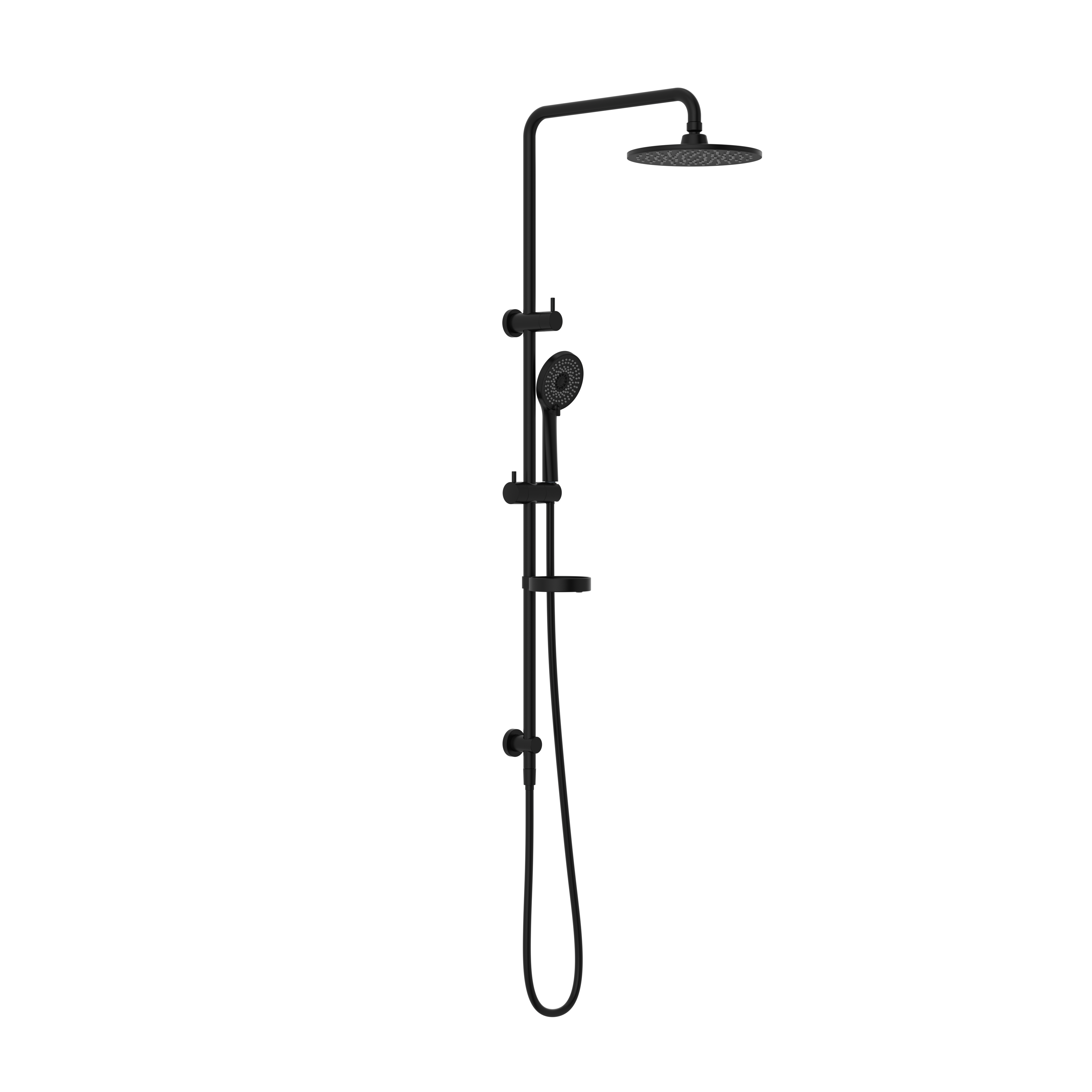 BUILDER PROJECT TWIN SHOWER SET MATTE BLACK
