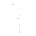 BUILDER PROJECT TWIN SHOWER BRUSHED NICKEL