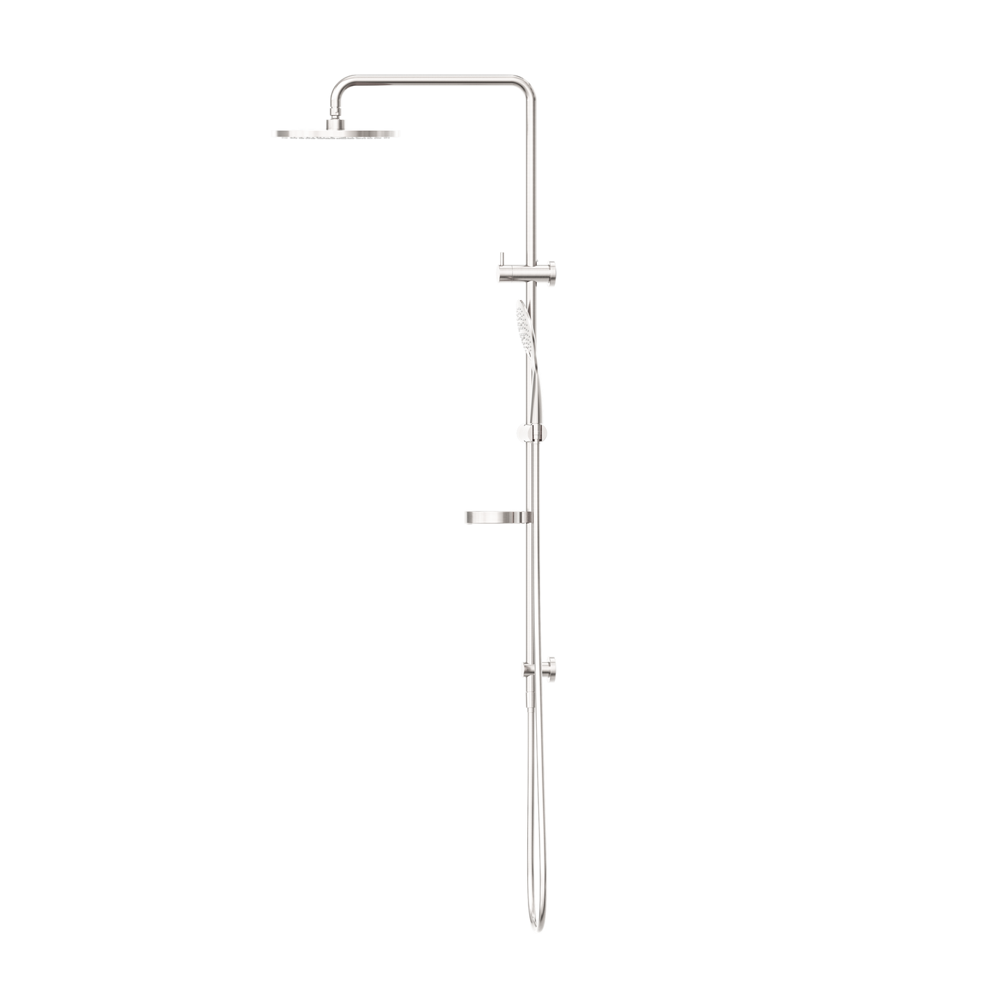 BUILDER PROJECT TWIN SHOWER BRUSHED NICKEL