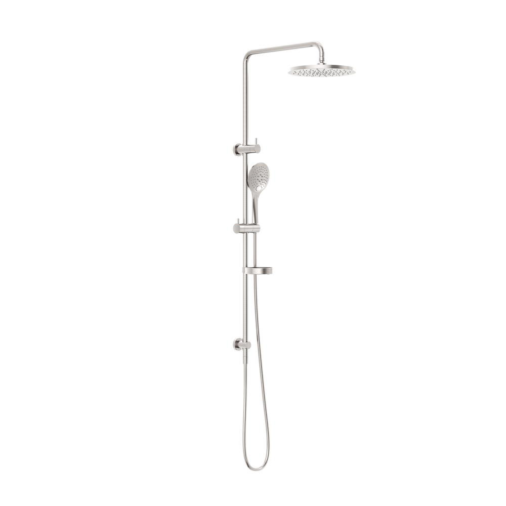 BUILDER PROJECT TWIN SHOWER BRUSHED NICKEL