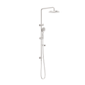 BUILDER PROJECT TWIN SHOWER BRUSHED NICKEL
