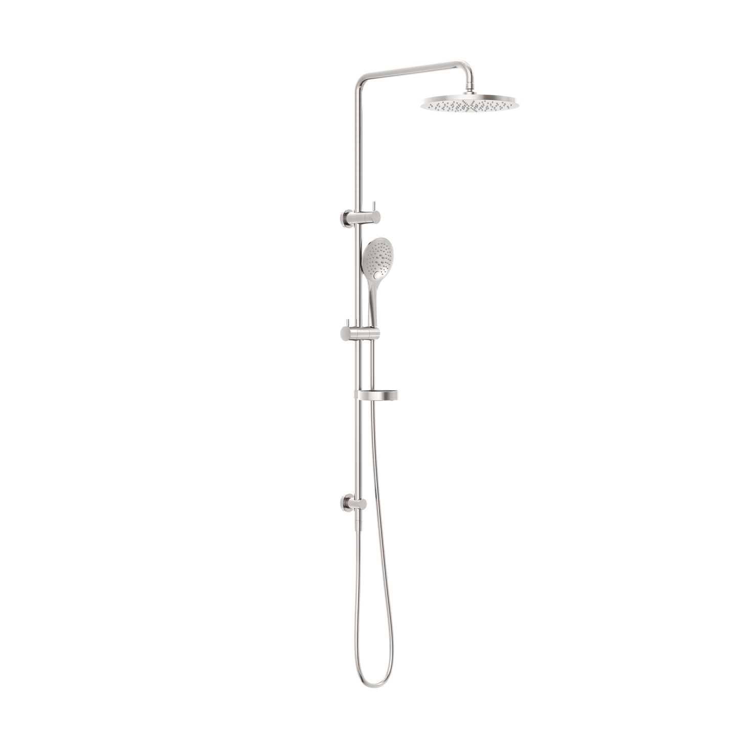 BUILDER PROJECT TWIN SHOWER BRUSHED NICKEL