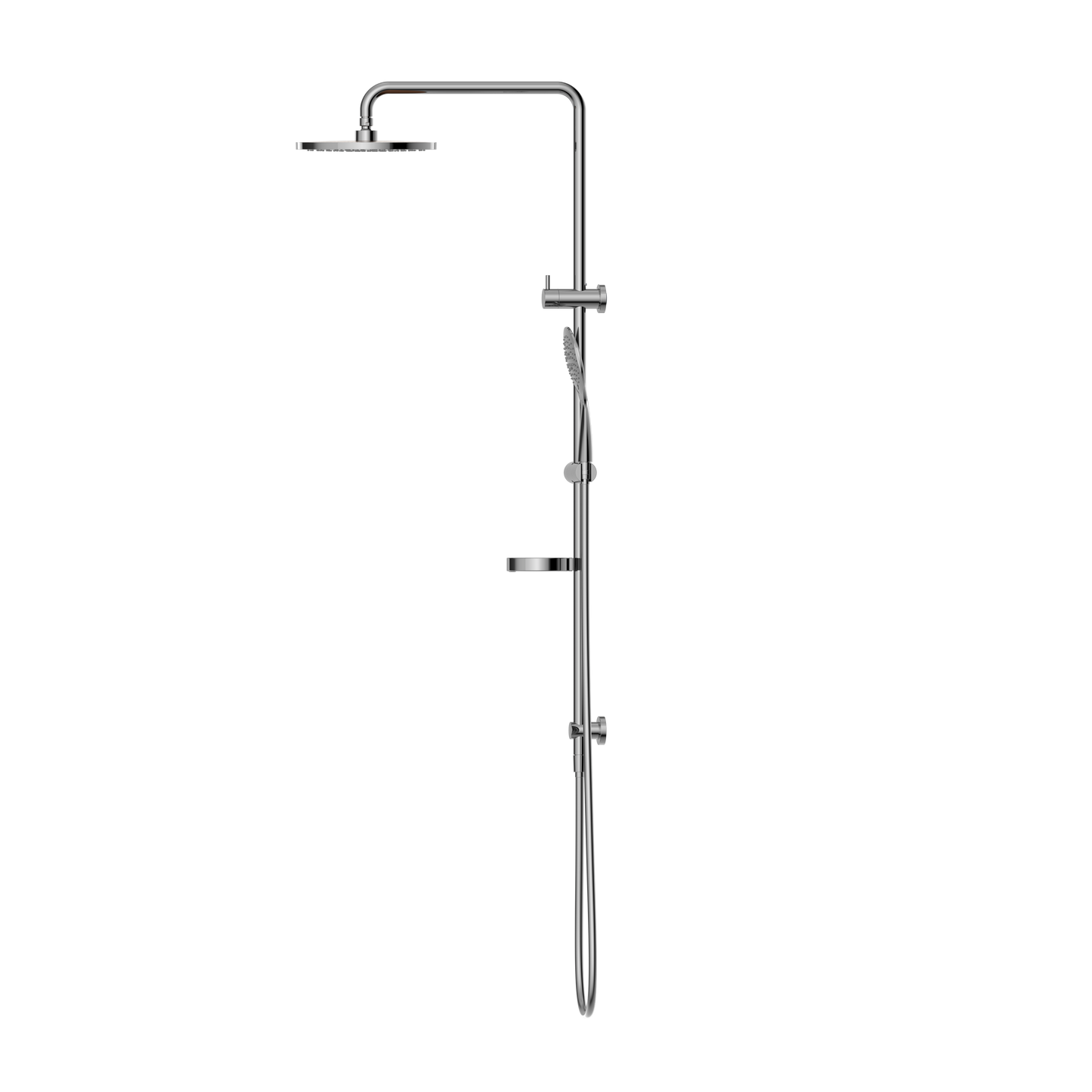 BUILDER PROJECT TWIN SHOWER CHROME