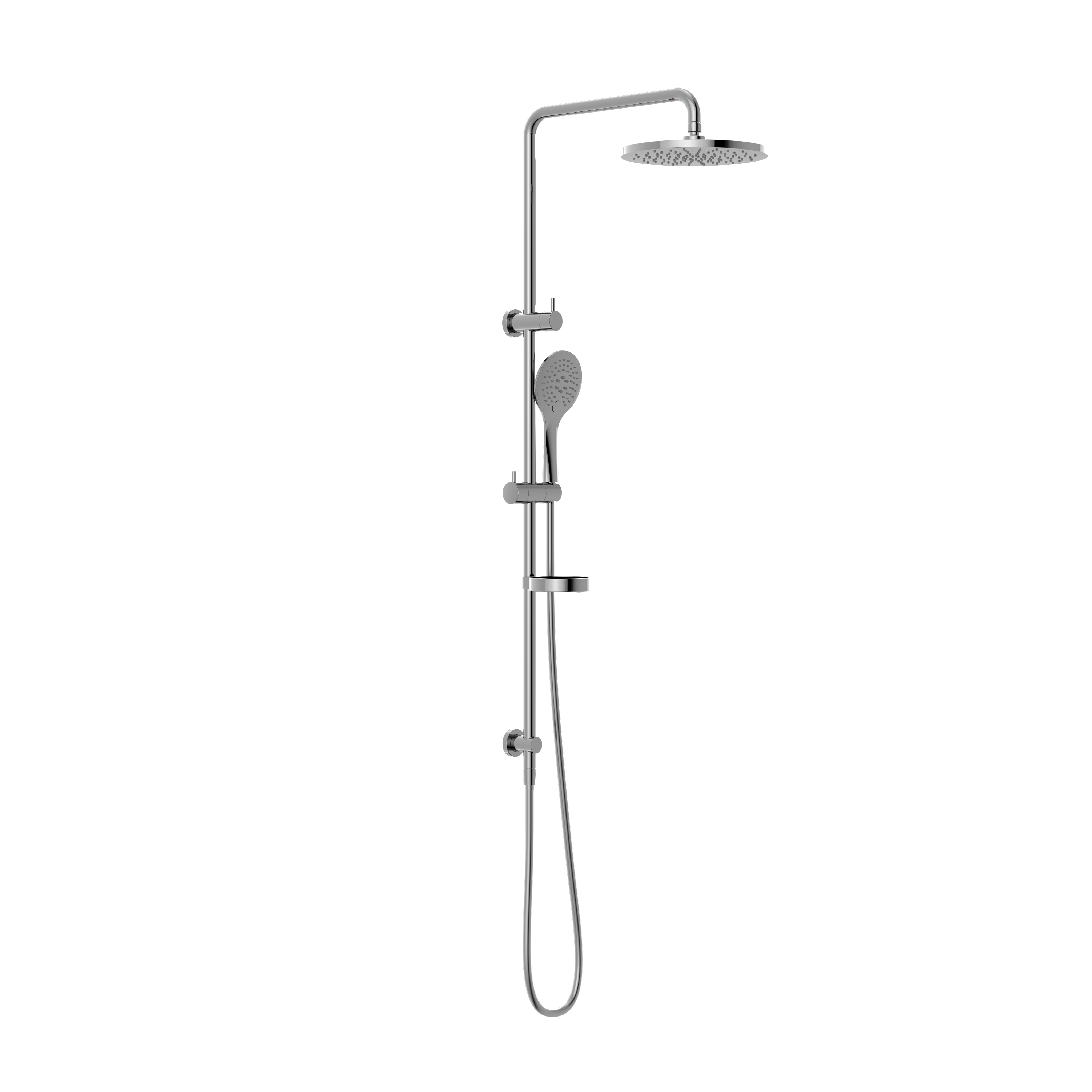 BUILDER PROJECT TWIN SHOWER CHROME