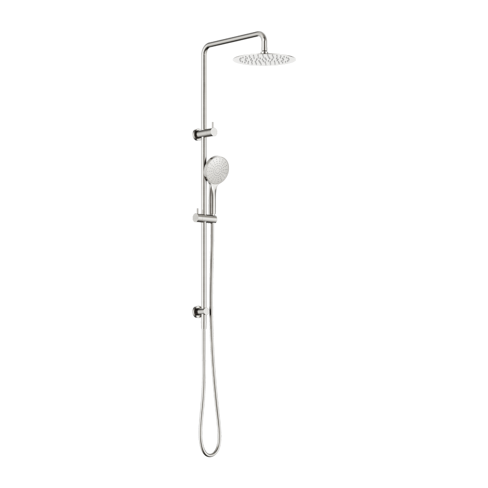 DOLCE II TWIN SHOWER BRUSHED NICKEL