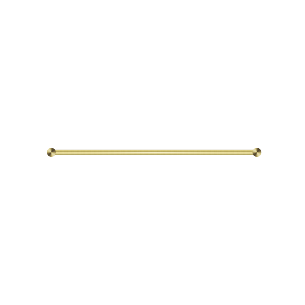 NEW MECCA SINGLE TOWEL RAIL 600/800MM BRUSHED GOLD