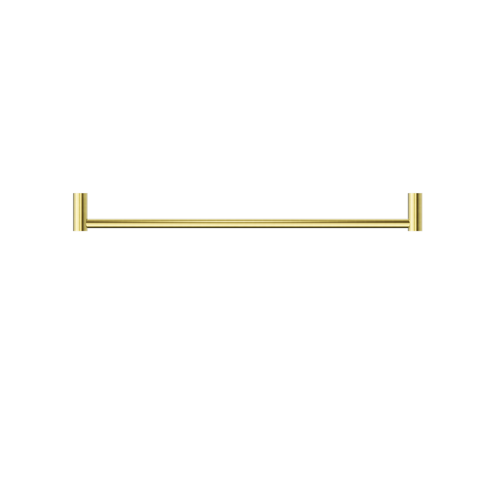 NEW MECCA SINGLE TOWEL RAIL 600/800MM BRUSHED GOLD