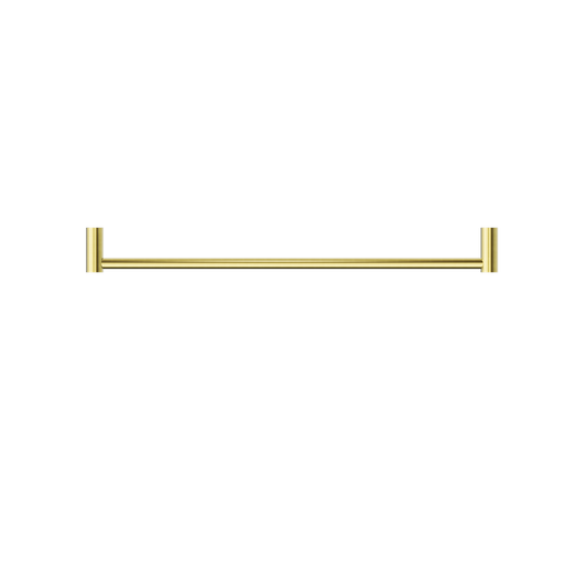 NEW MECCA SINGLE TOWEL RAIL 600/800MM BRUSHED GOLD