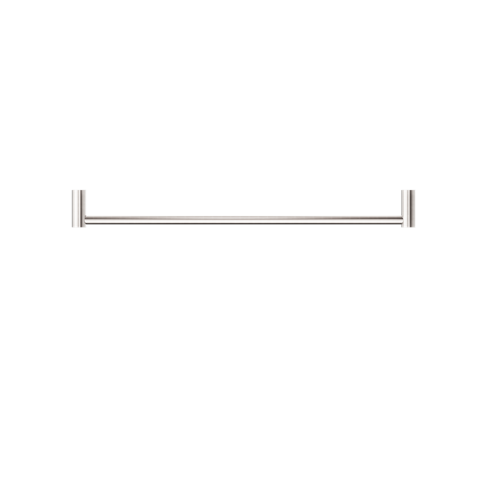 NEW MECCA SINGLE TOWEL RAIL 600/800MM BRUSHED NICKEL