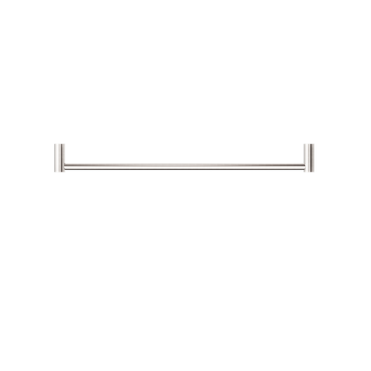 NEW MECCA SINGLE TOWEL RAIL 600/800MM BRUSHED NICKEL