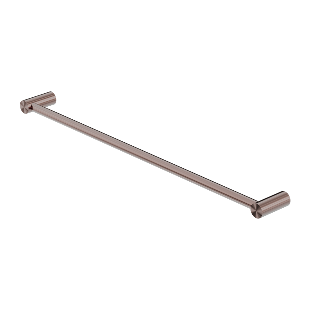 NEW MECCA SINGLE TOWEL RAIL 600/800MM BRUSHED BRONZE