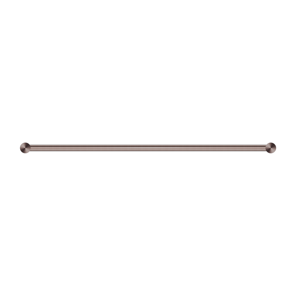 NEW MECCA SINGLE TOWEL RAIL 600/800MM BRUSHED BRONZE