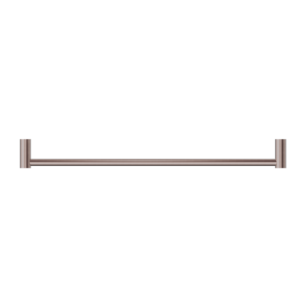 NEW MECCA SINGLE TOWEL RAIL 600/800MM BRUSHED BRONZE