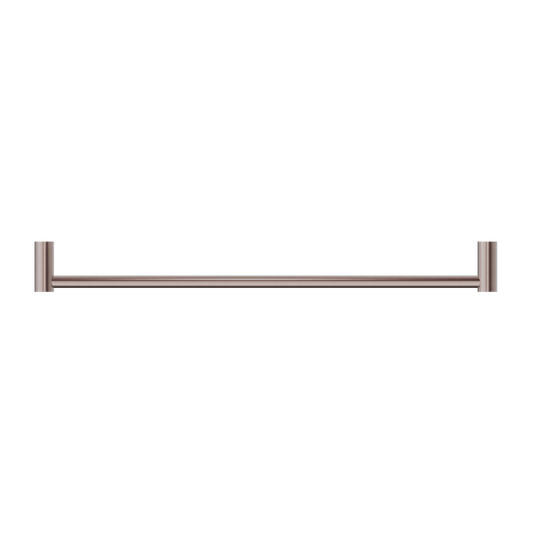 NEW MECCA SINGLE TOWEL RAIL 600/800MM BRUSHED BRONZE