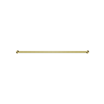 New Mecca Double Towel Rail 600/800MM Brushed Gold — Gold & Brass