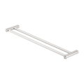NEW MECCA DOUBLE TOWEL RAIL 600/800MM BRUSHED NICKEL