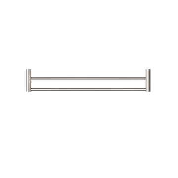 New Mecca Double Towel Rail 600/800MM Brushed Nickel