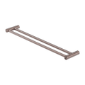 NEW MECCA DOUBLE TOWEL RAIL 600/800MM BRUSHED BRONZE