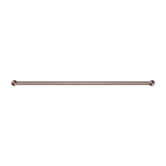 NEW MECCA DOUBLE TOWEL RAIL 600/800MM BRUSHED BRONZE