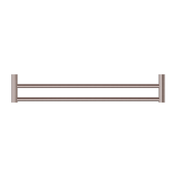 New Mecca Double Towel Rail 600/800MM Brushed Bronze