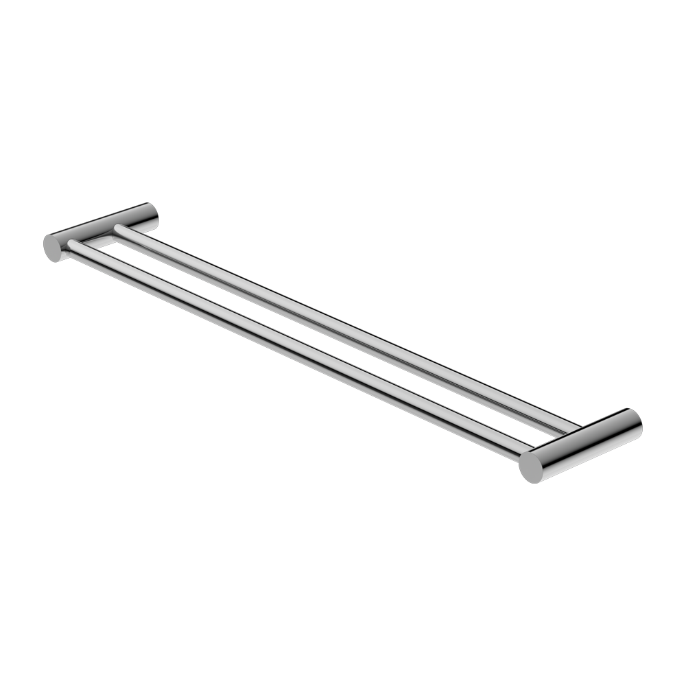 NEW MECCA DOUBLE TOWEL RAIL 600/800MM CHROME