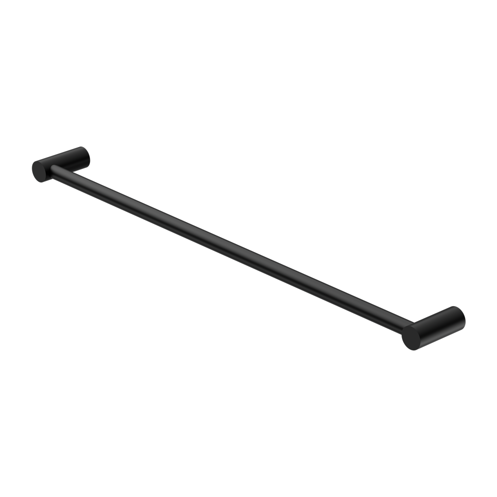 NEW MECCA SINGLE TOWEL RAIL 600/800MM MATTE BLACK