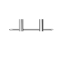 Nero New Mecca Towel Ring Chrome