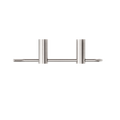 NEW MECCA HAND TOWEL RAIL BRUSHED NICKEL