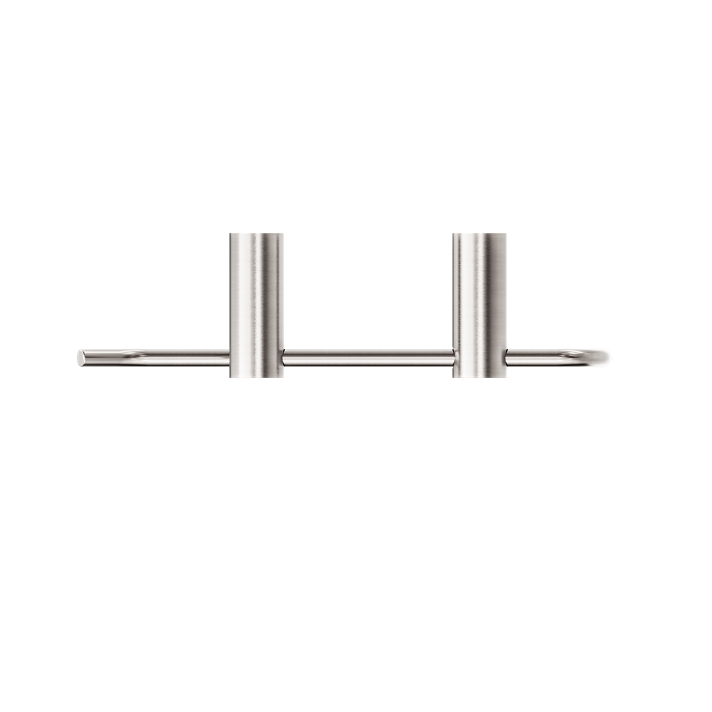 NEW MECCA HAND TOWEL RAIL BRUSHED NICKEL