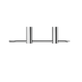 NEW MECCA HAND TOWEL RAIL CHROME