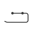 NEW MECCA HAND TOWEL RAIL MATTE BLACK