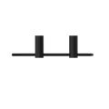 NEW MECCA HAND TOWEL RAIL MATTE BLACK
